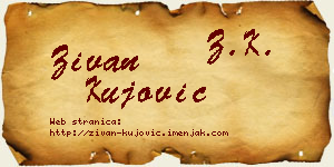 Živan Kujović vizit kartica